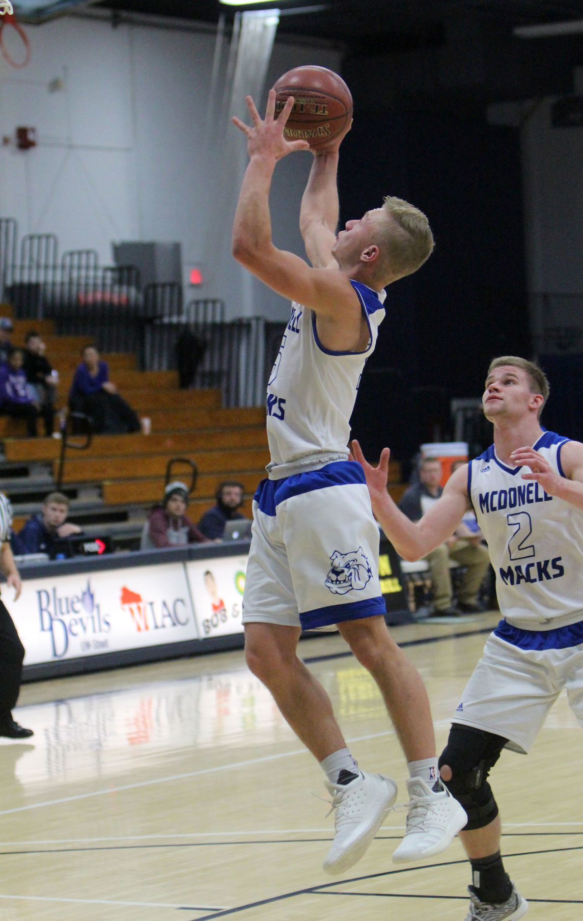 McDonell boys basketball vs Colfax at UW-Stout 12-1-18